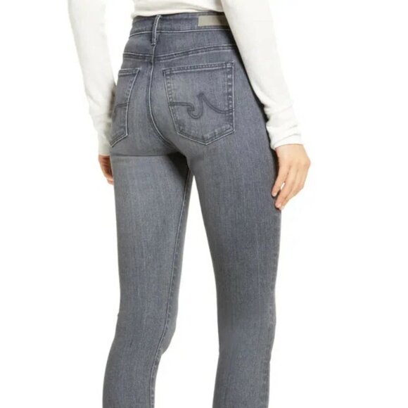 Adriano Goldschmied Jeans Women's 29R AG The Farrah High Rise Skinny Pearl Gray - Picture 9 of 9